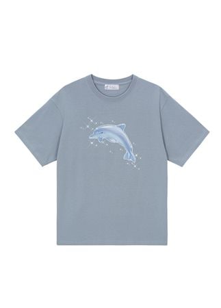 gray dolphin twinkle T-shirt 