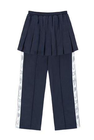 navy jacquard band skirt pants | BOTTOMS | RASPBERRYPIE