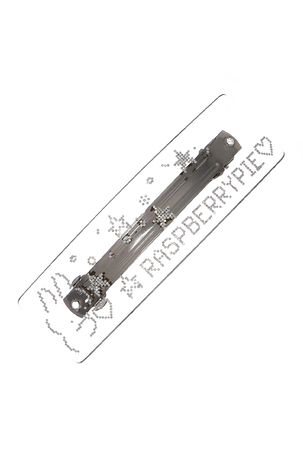 clear rsp emoji logo hair clip