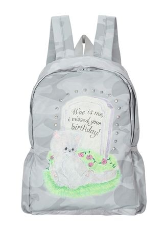 (gray) motka ambu cat backpack