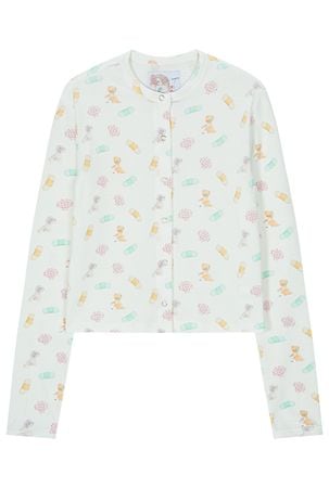 (color band) motka ambu band croffle cardigan 