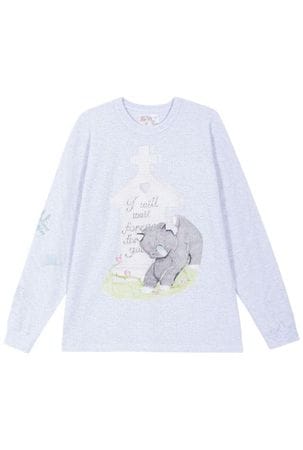 (gray) motka ambu croffle t-shirt