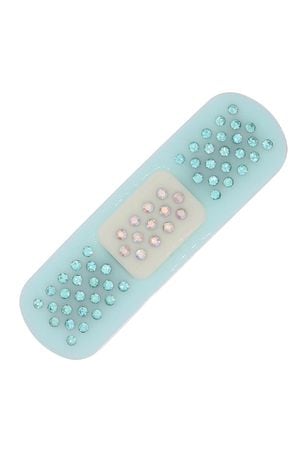 (baby blue) mini band aid hair clip 