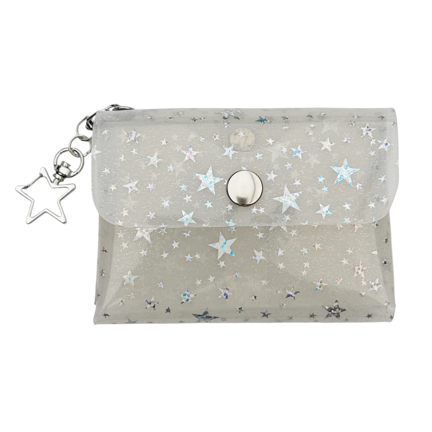 milk white star dolphin pvc pouch