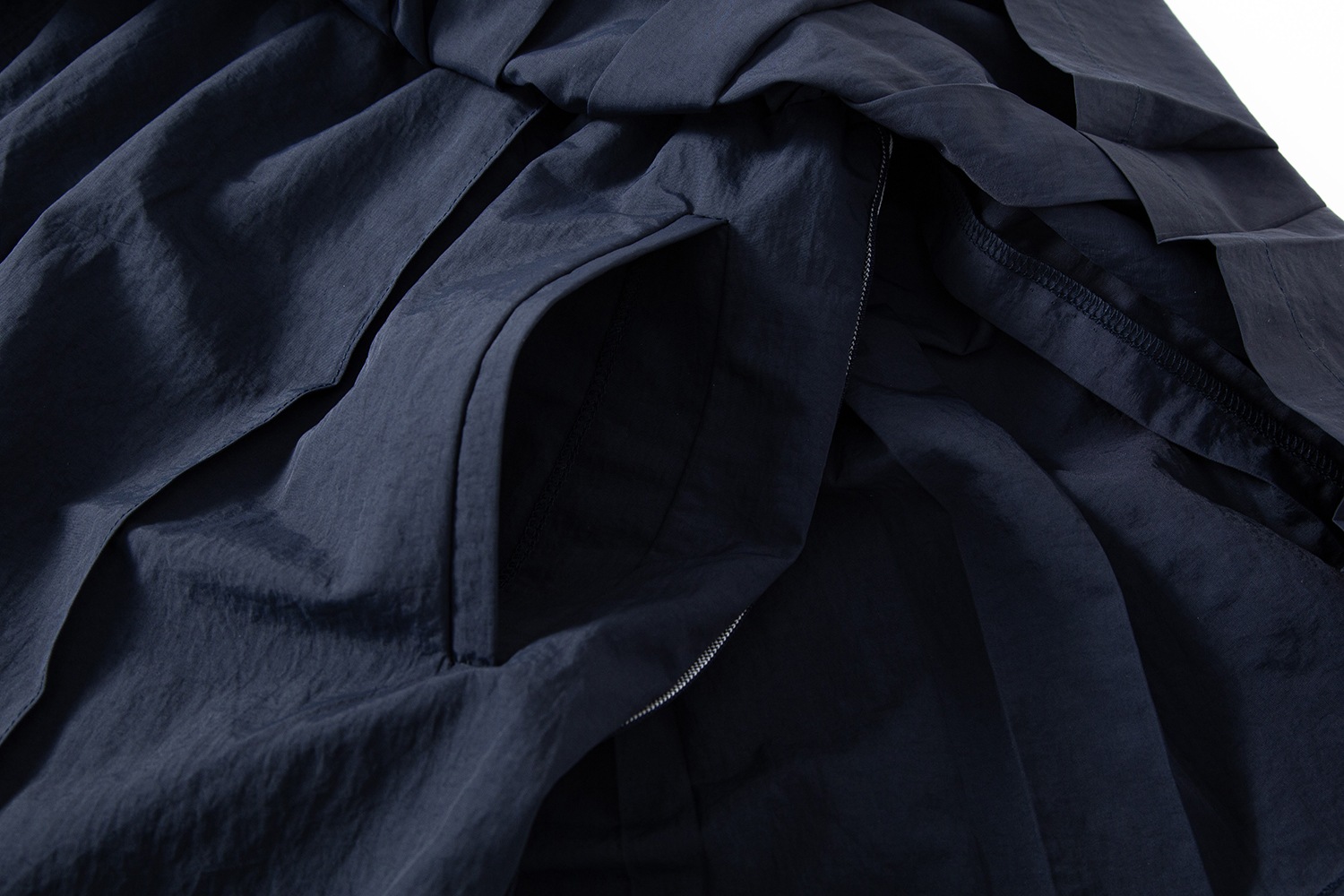 navy jacquard band skirt pants