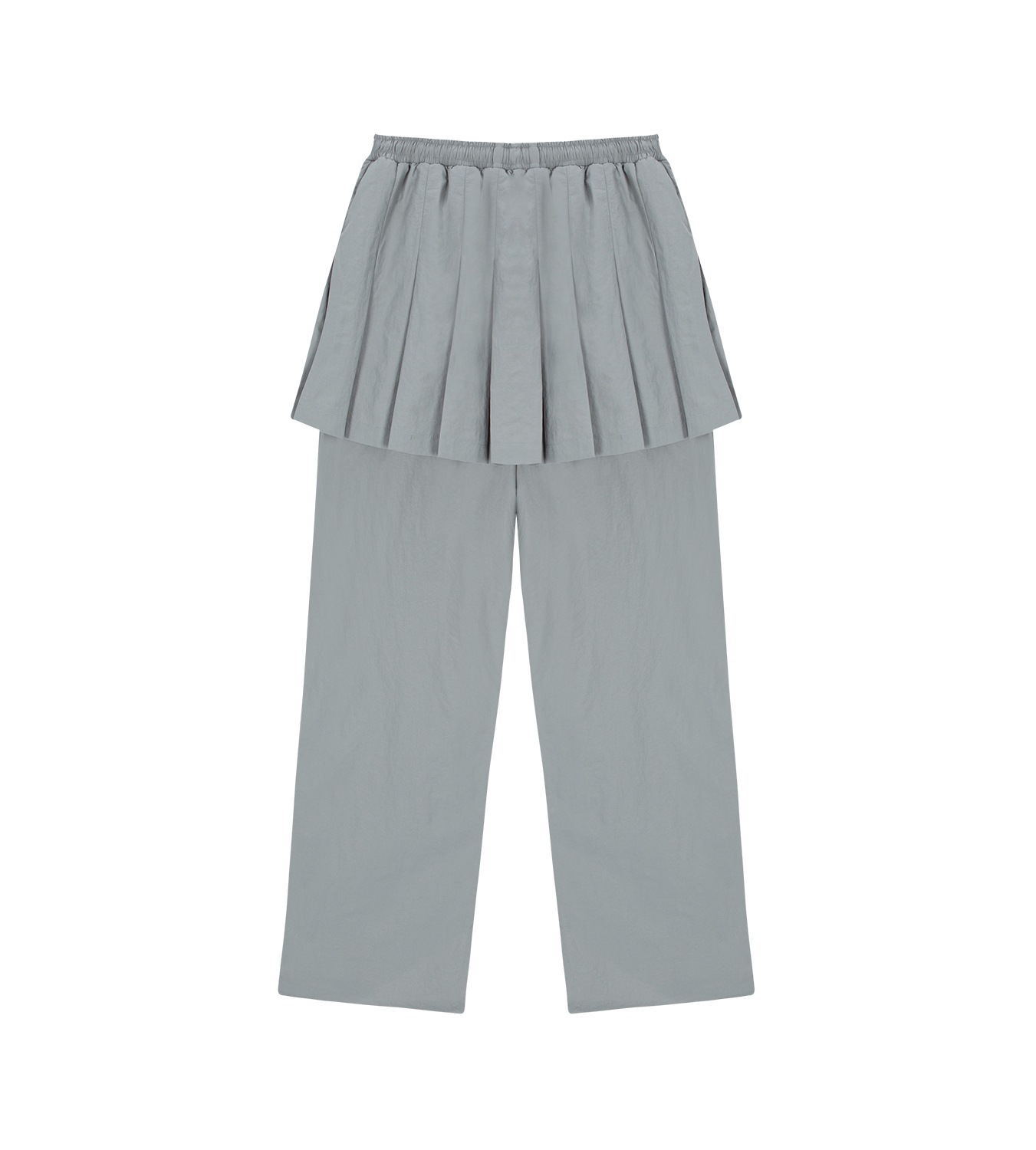 (2��) gray jacquard band skirt pants 