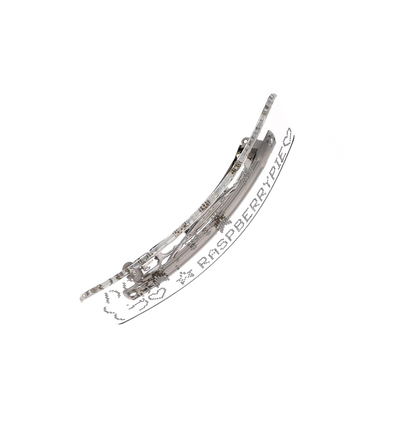 clear rsp emoji logo hair clip