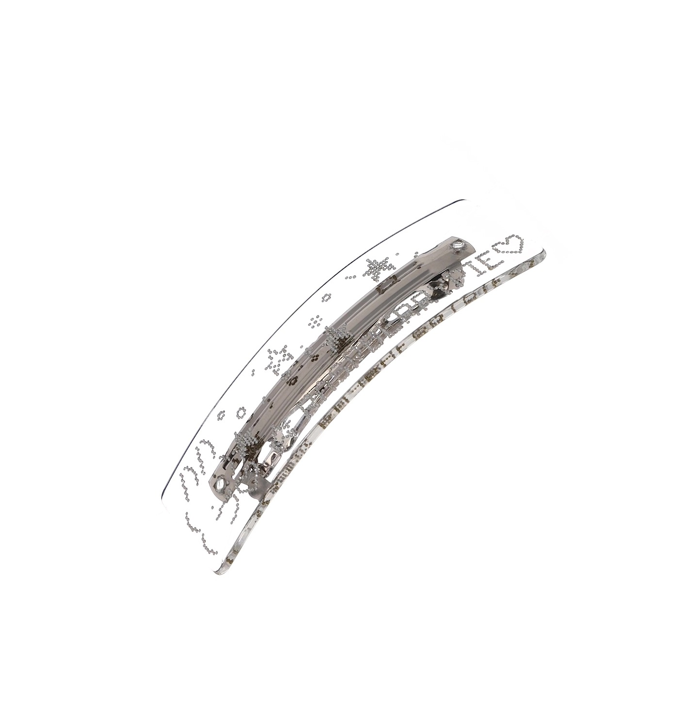 clear rsp emoji logo hair clip