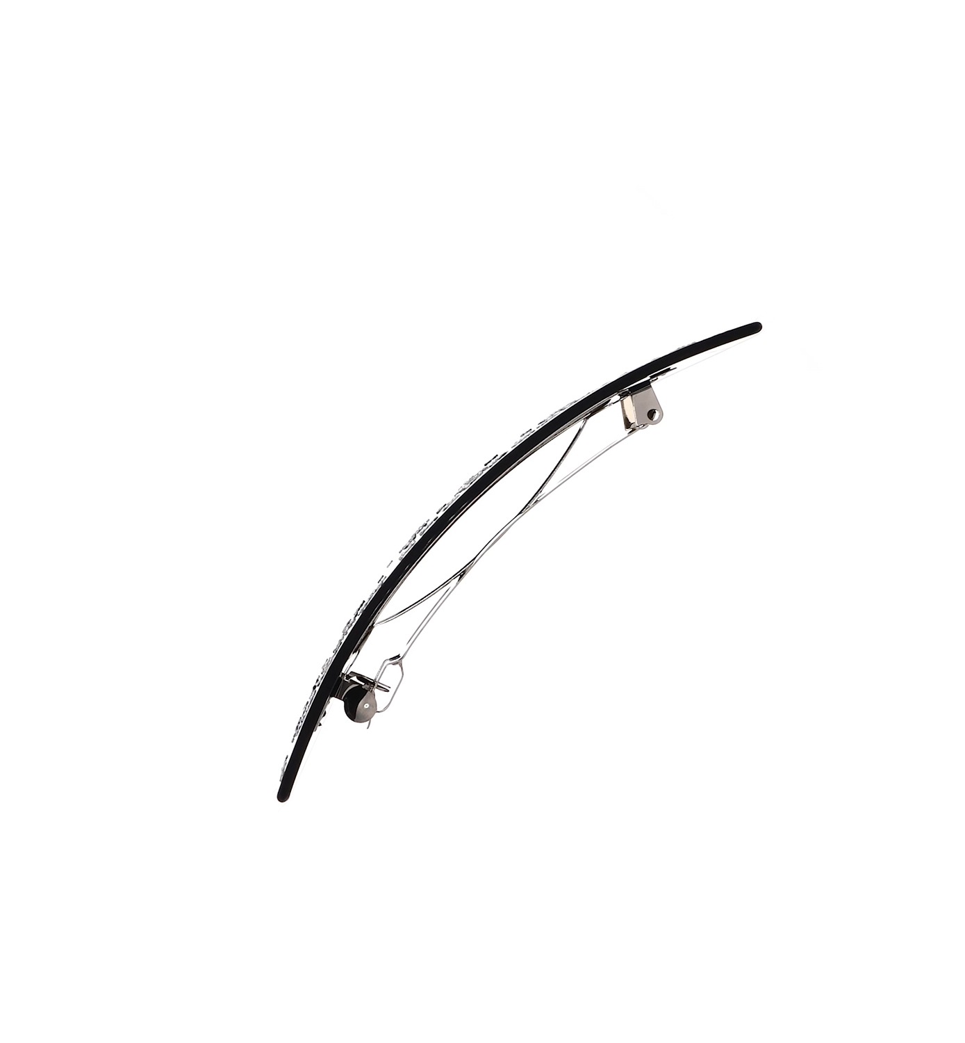 black rsp emoji logo hair clip