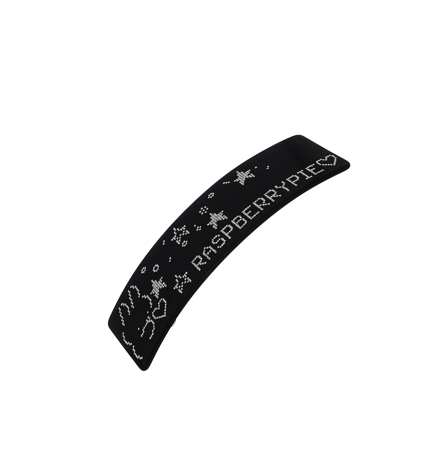 black rsp emoji logo hair clip