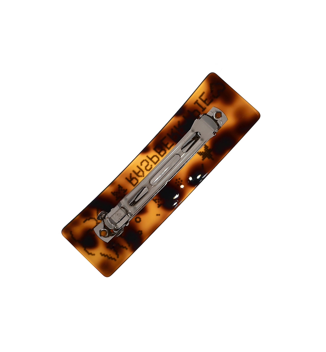 leopard rsp emoji logo hair clip 