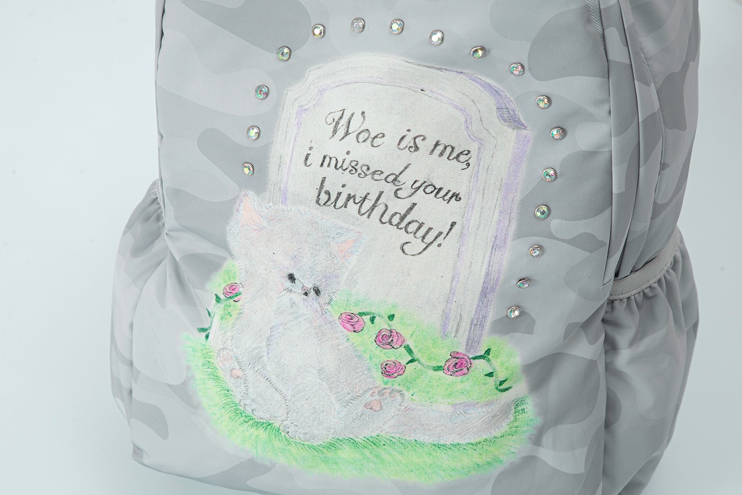 (gray) motka ambu cat backpack