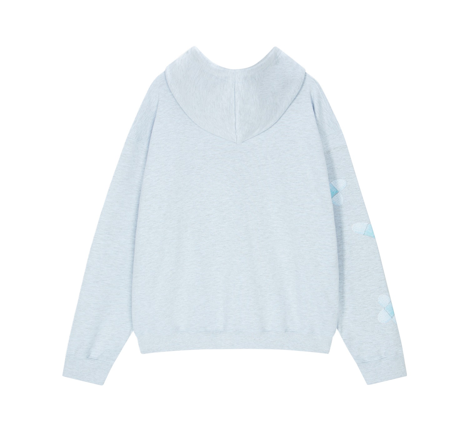 (blue melange) motka ambu blue hug hood zipup