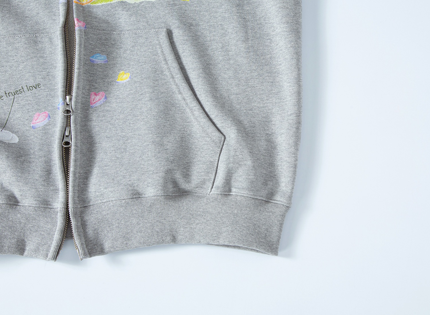 (gray melange) motka ambu puppy hood zipup