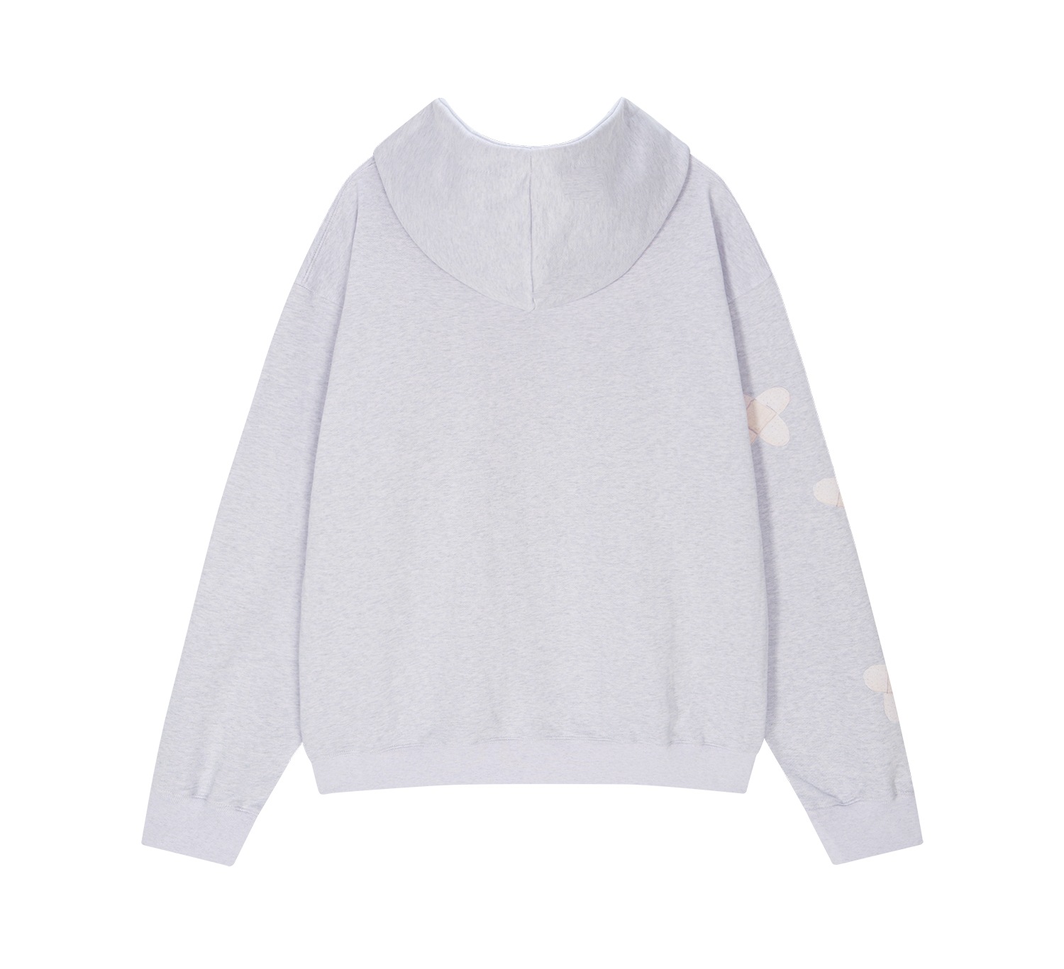 (pink melange) motka ambu band bunny hood zipup