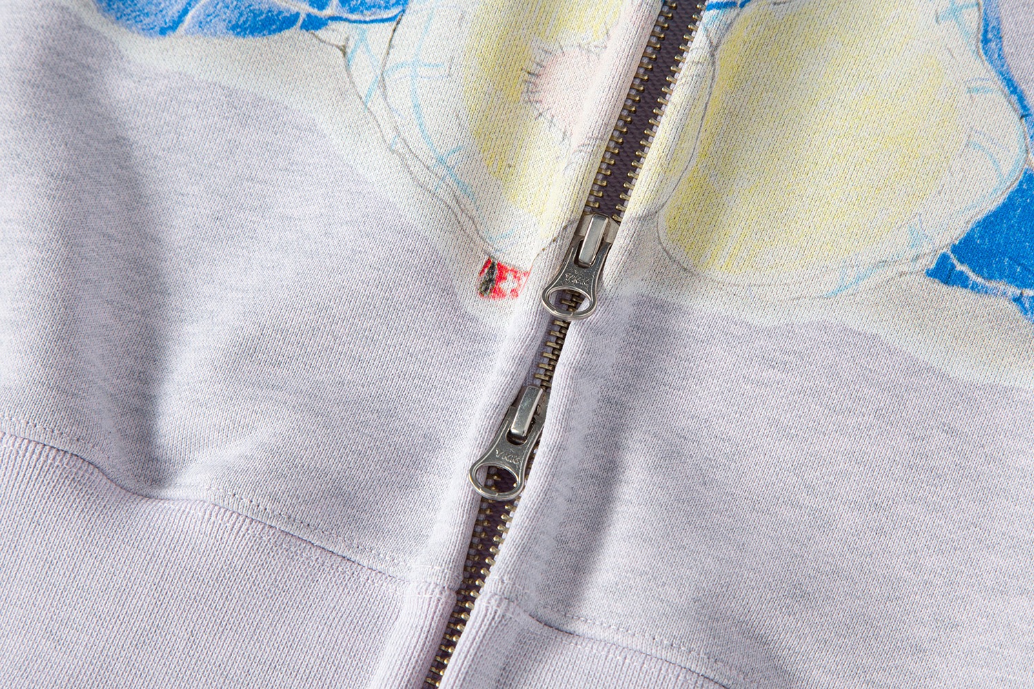 (pink melange) motka ambu band bunny hood zipup