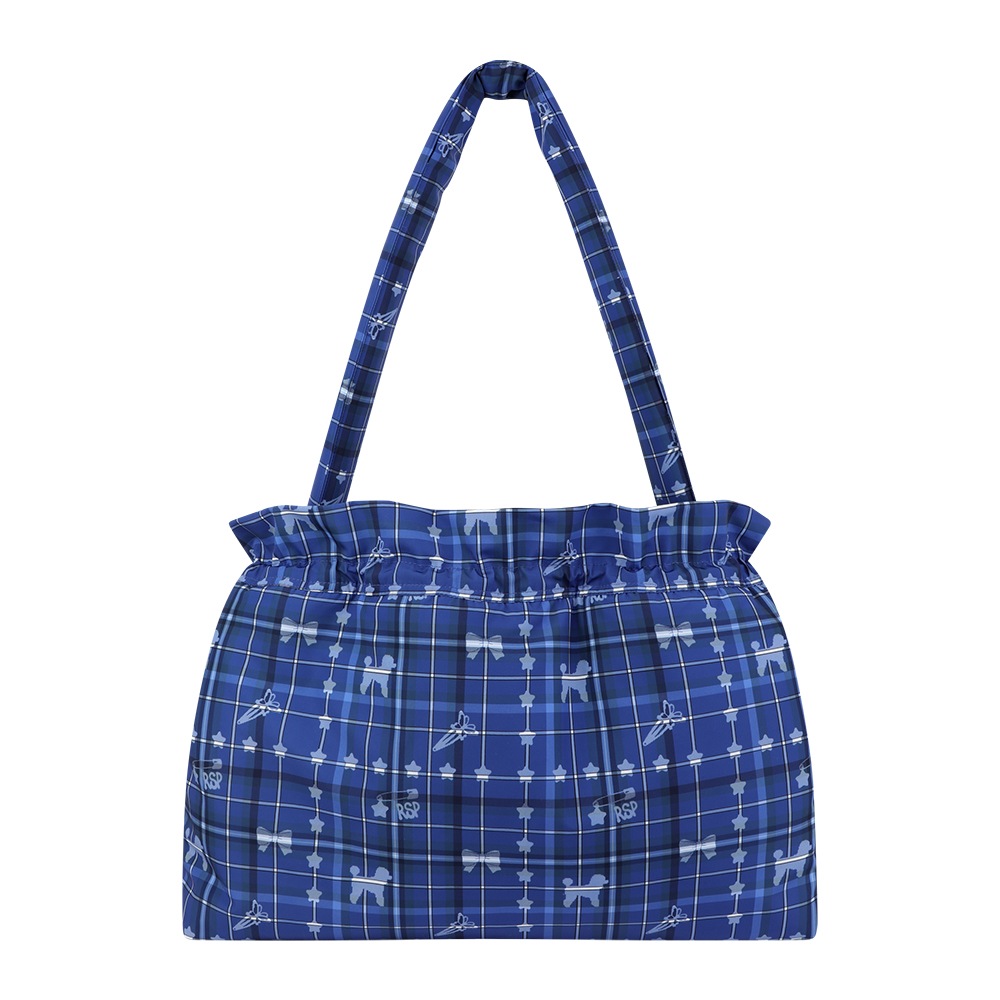 blue rsp check Padding bag