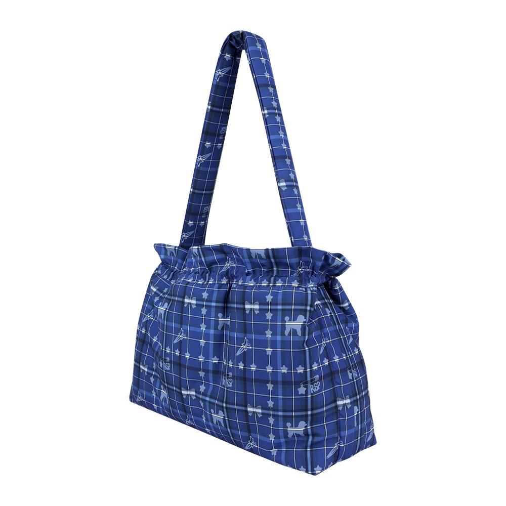 blue rsp check Padding bag
