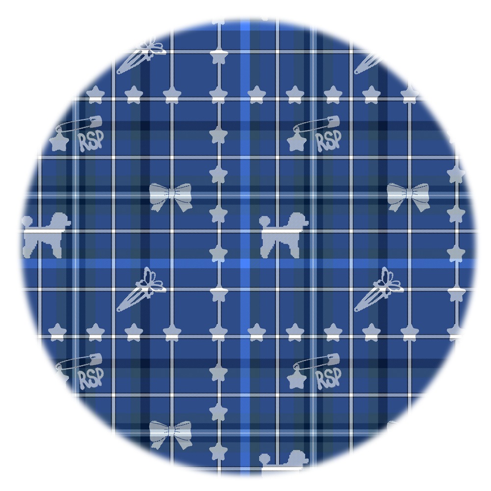 blue rsp check Padding bag