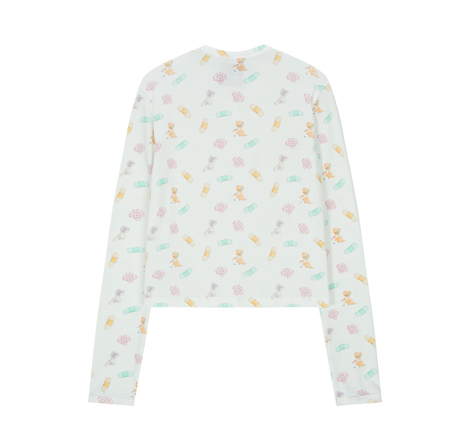 (color band) motka ambu band croffle cardigan 