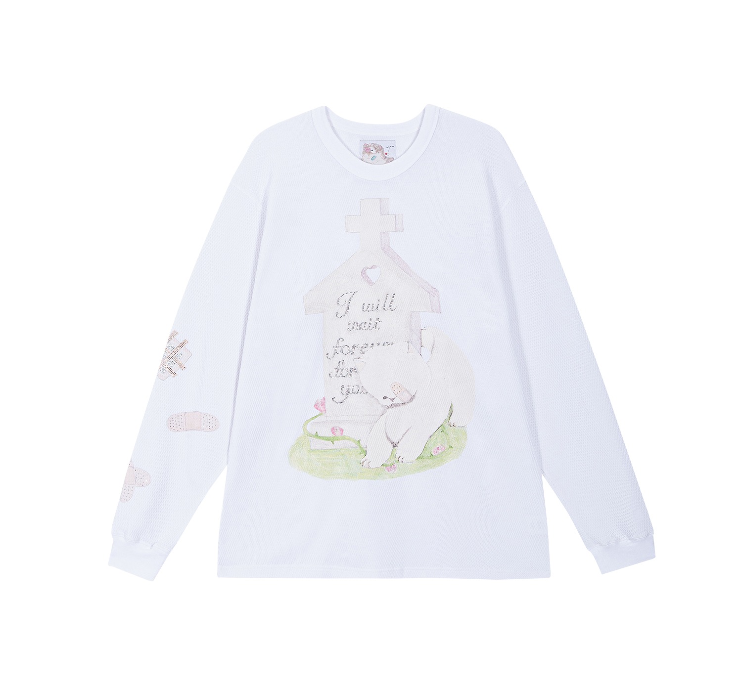 (white) motka ambu croffle t-shirt