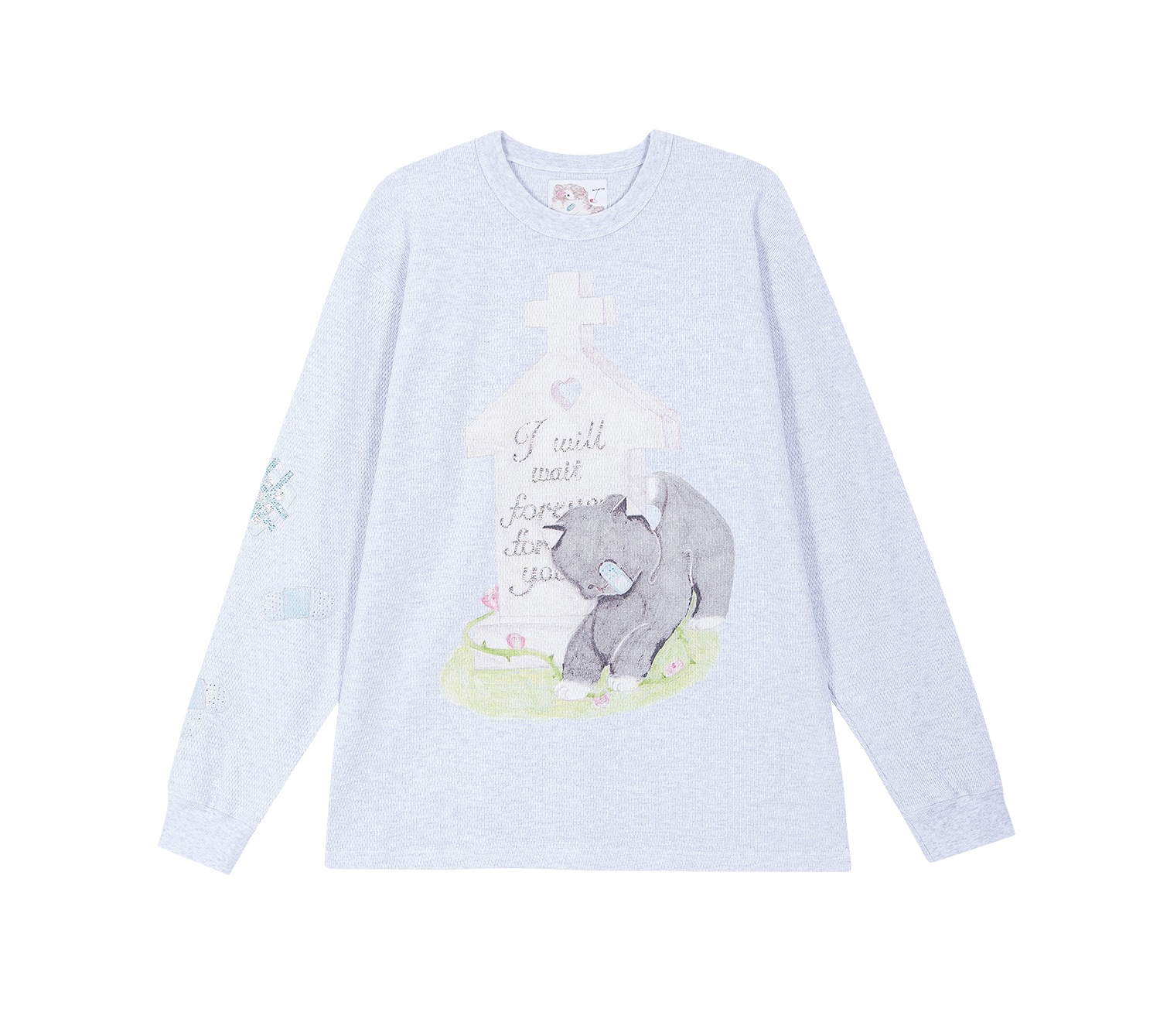 (gray) motka ambu croffle t-shirt