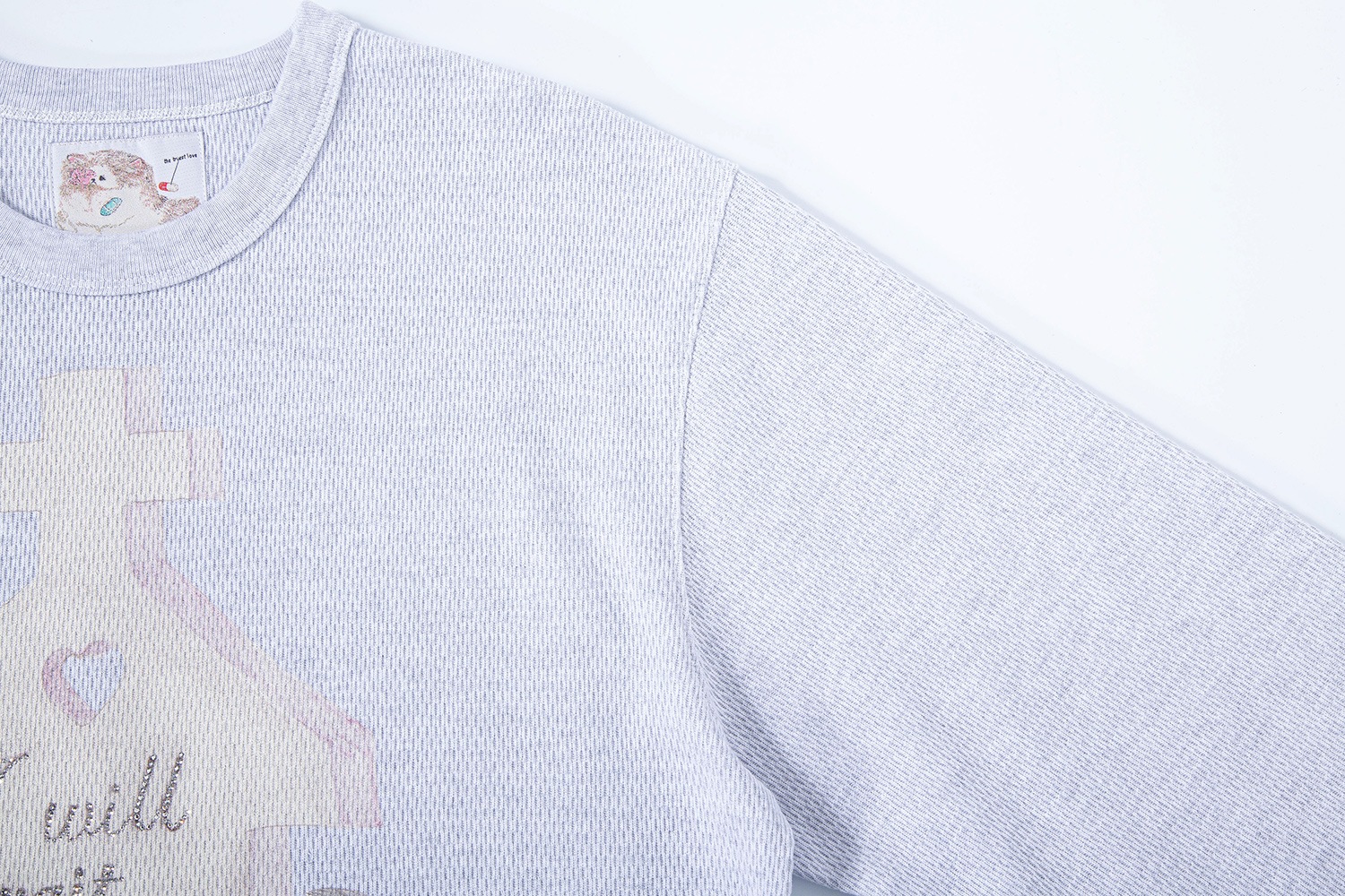 (gray) motka ambu croffle t-shirt