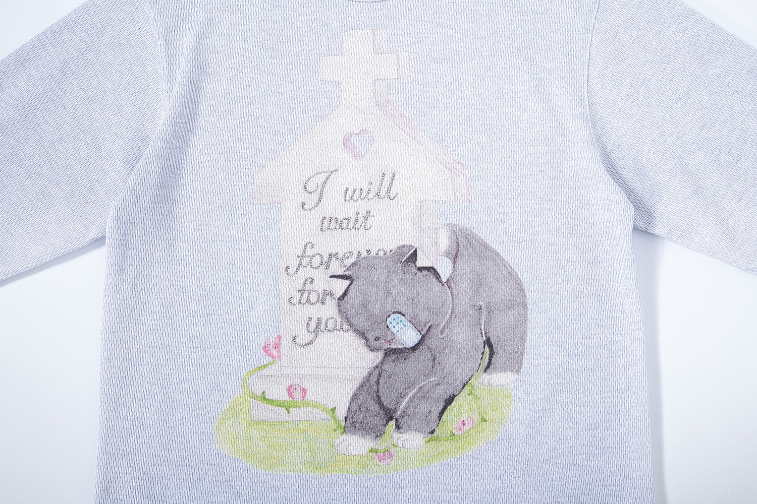 (gray) motka ambu croffle t-shirt