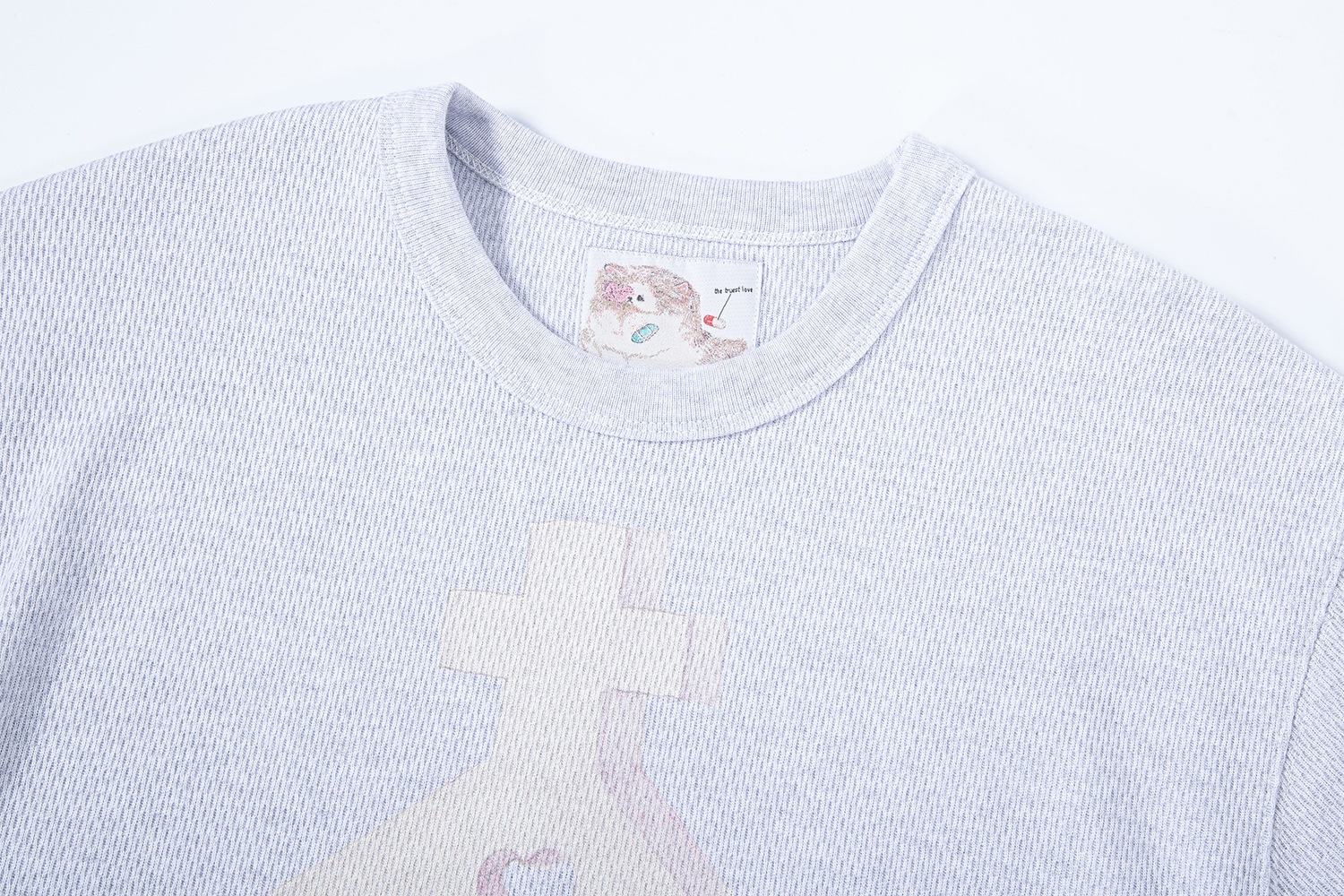 (gray) motka ambu croffle t-shirt