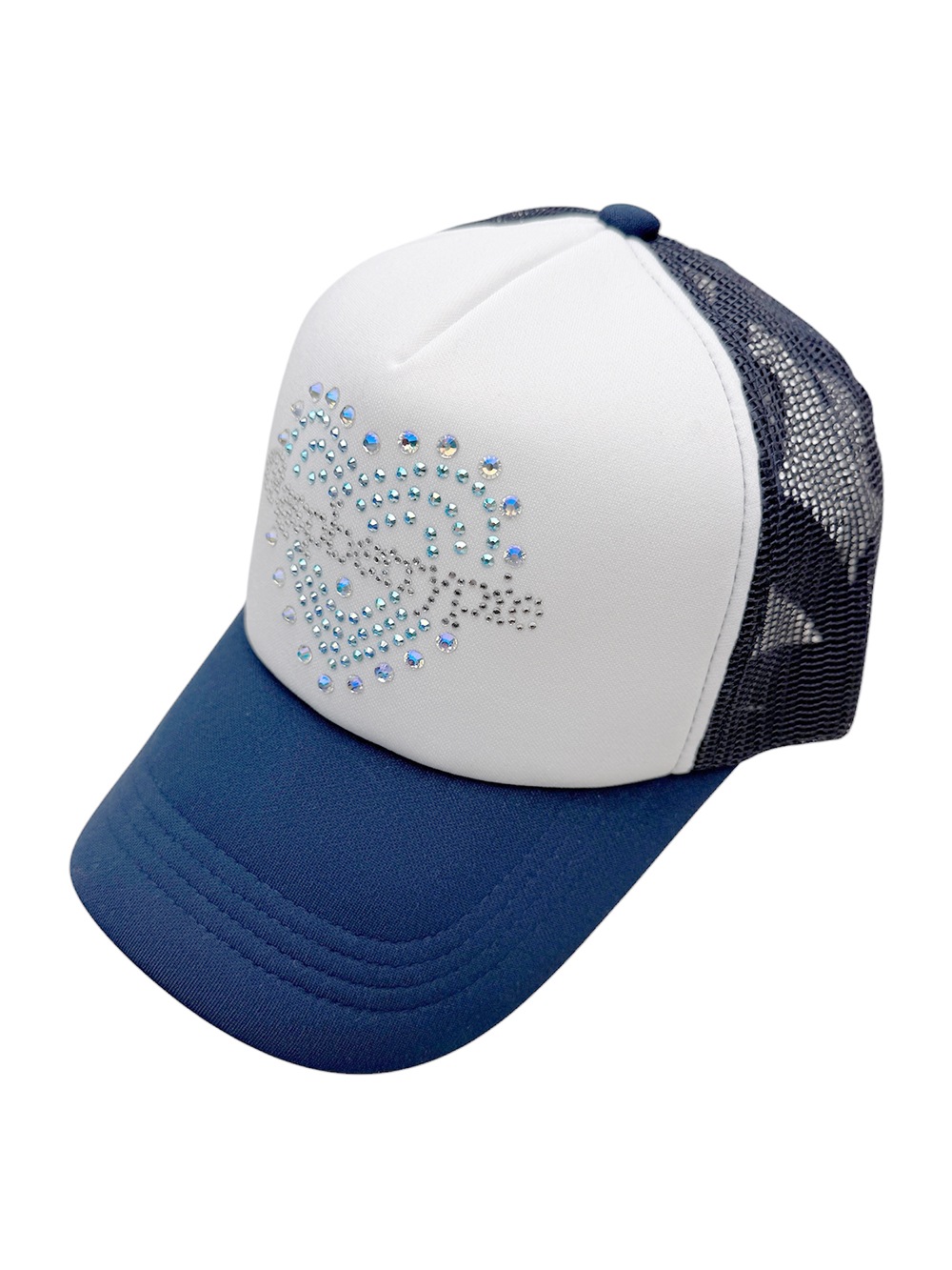 (navy) heart logo mesh cap