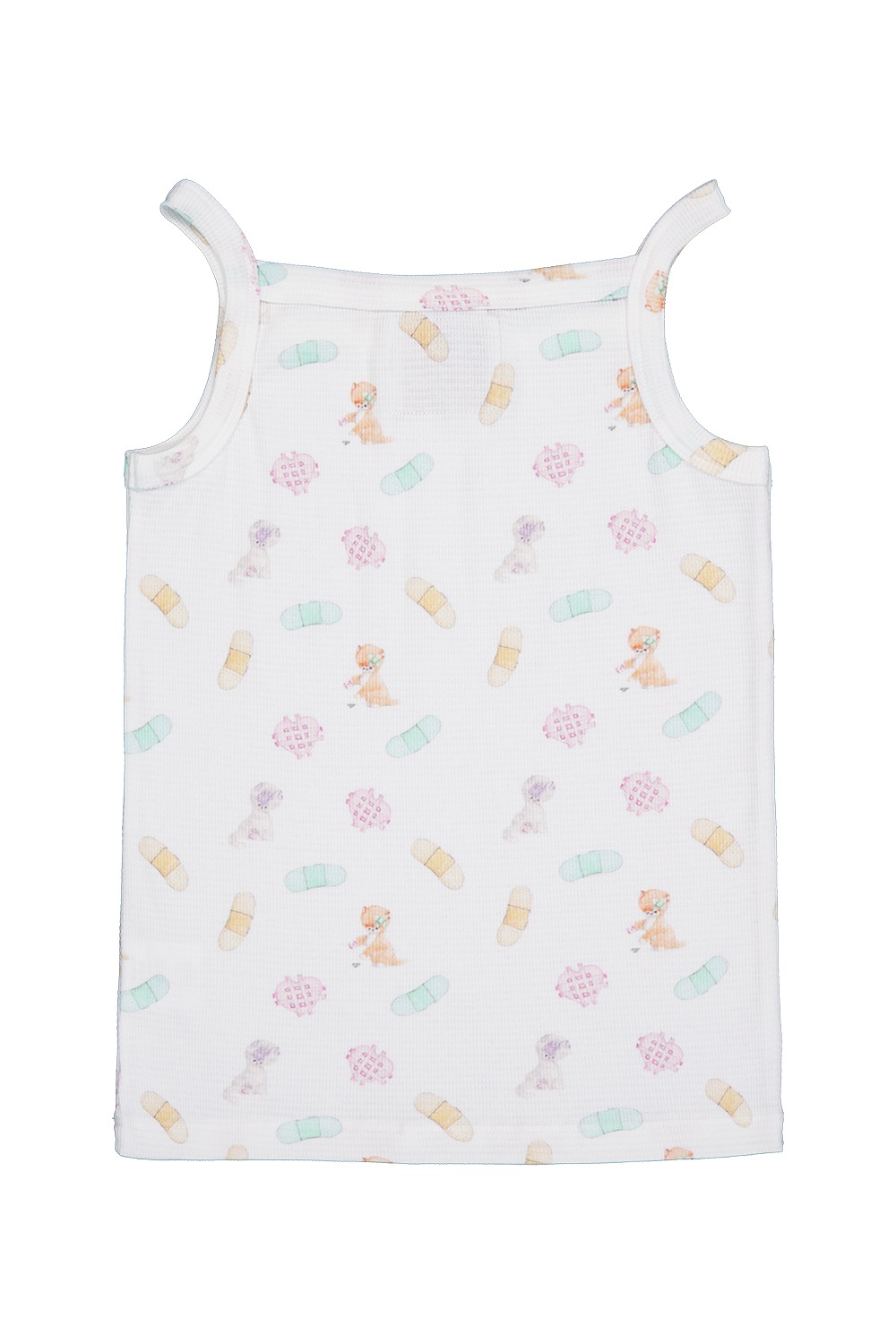 (color band) motka ambu band croffle sleeveless shirt