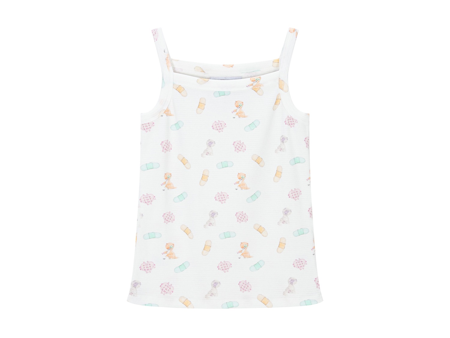 (color band) motka ambu band croffle sleeveless shirt