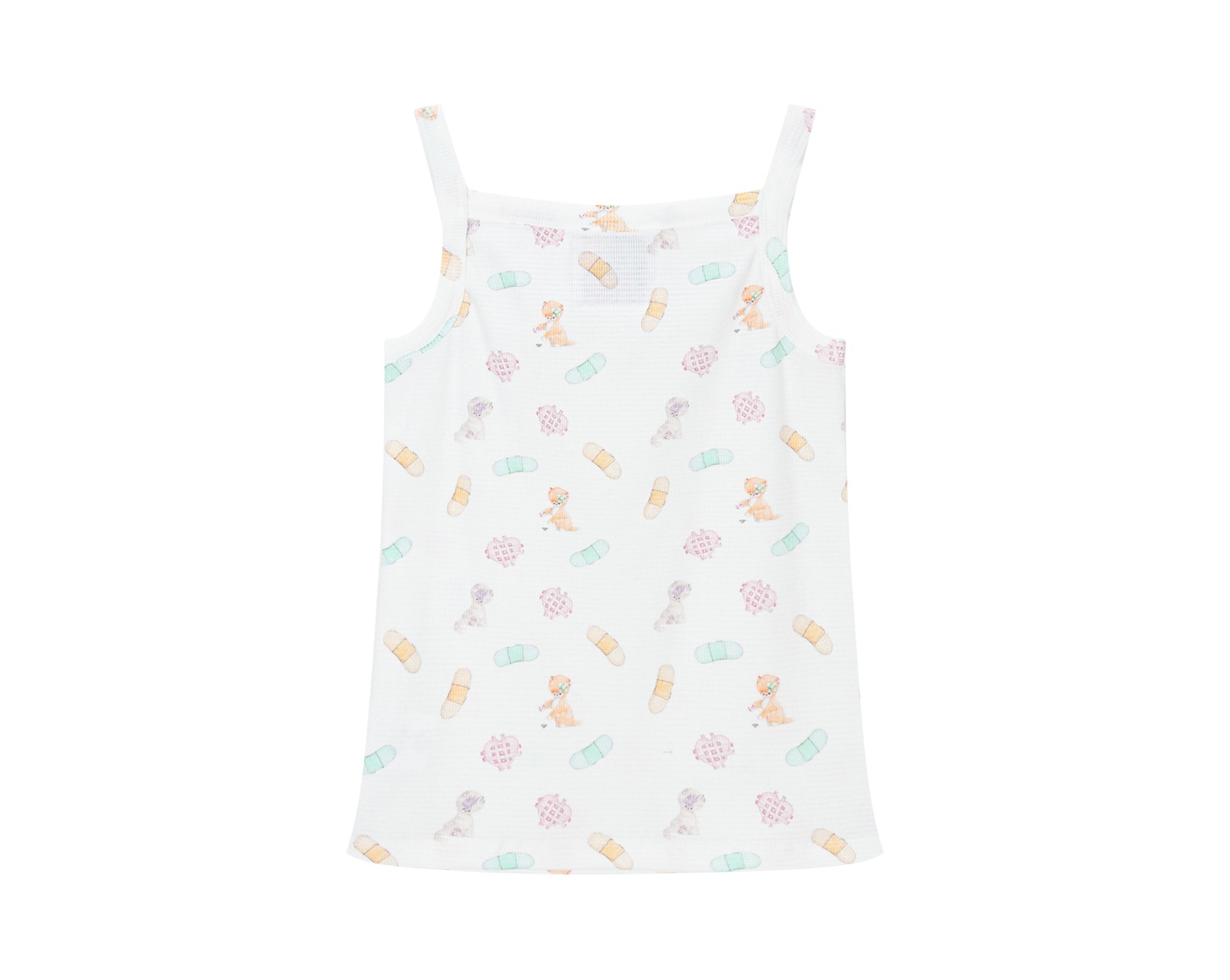 (color band) motka ambu band croffle sleeveless shirt