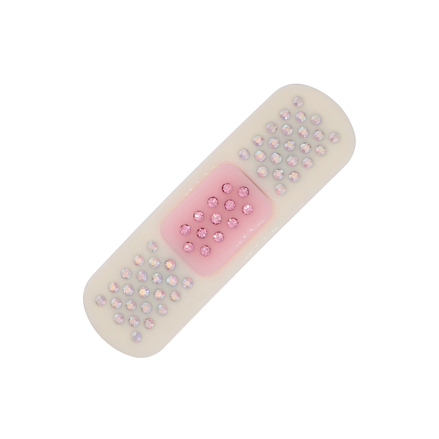 (ivory) mini band aid hair clip 