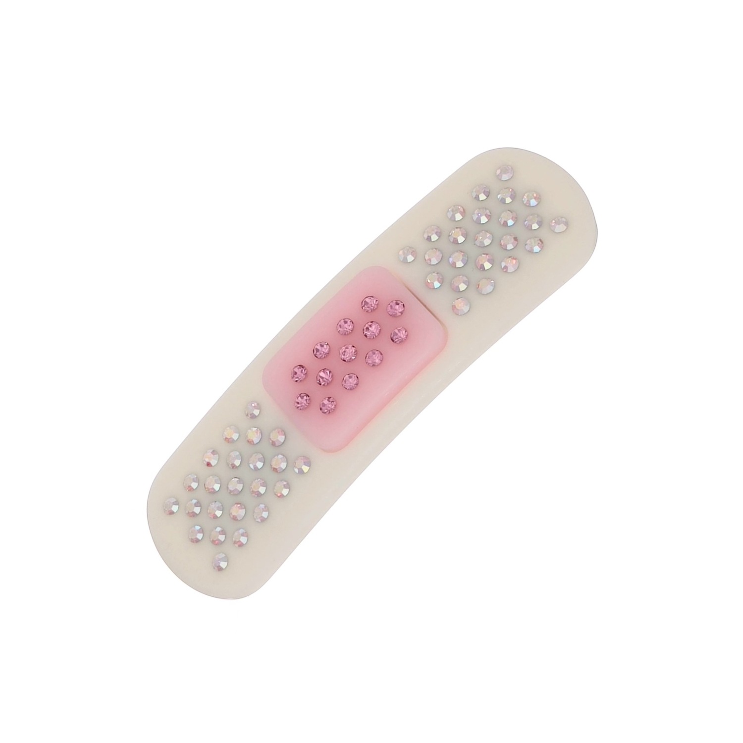 (ivory) mini band aid hair clip 