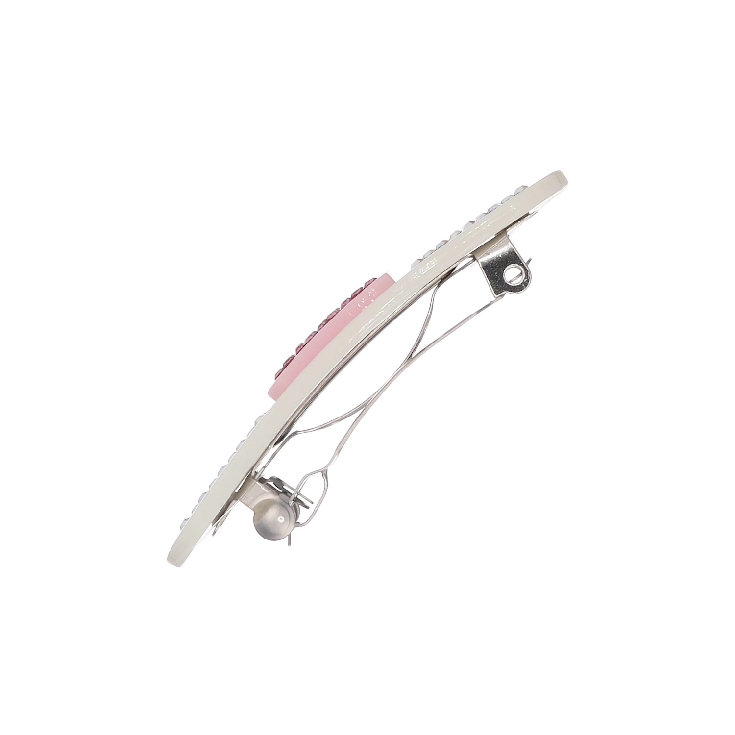 (ivory) mini band aid hair clip 