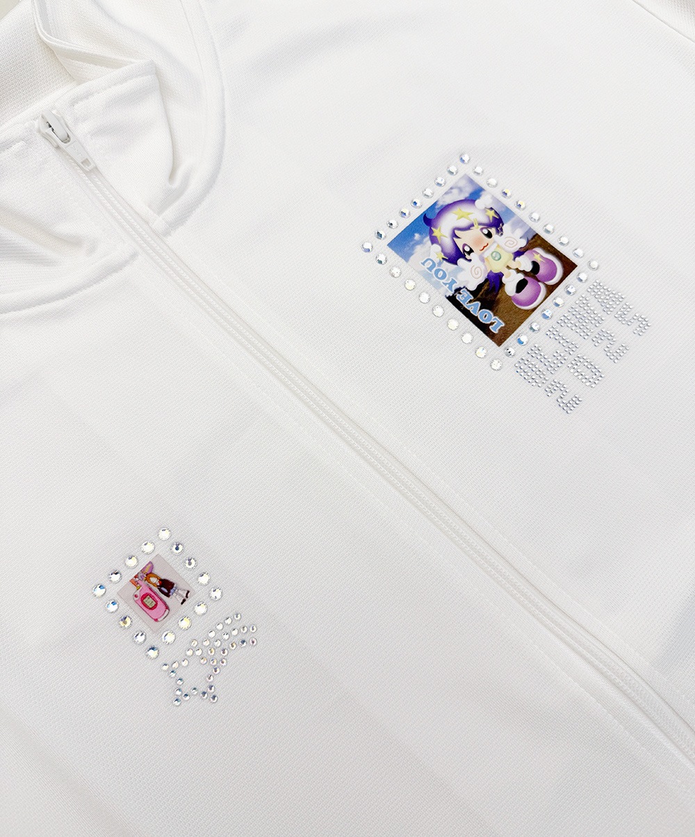 (white) oliwa 2025 angel track jacket 