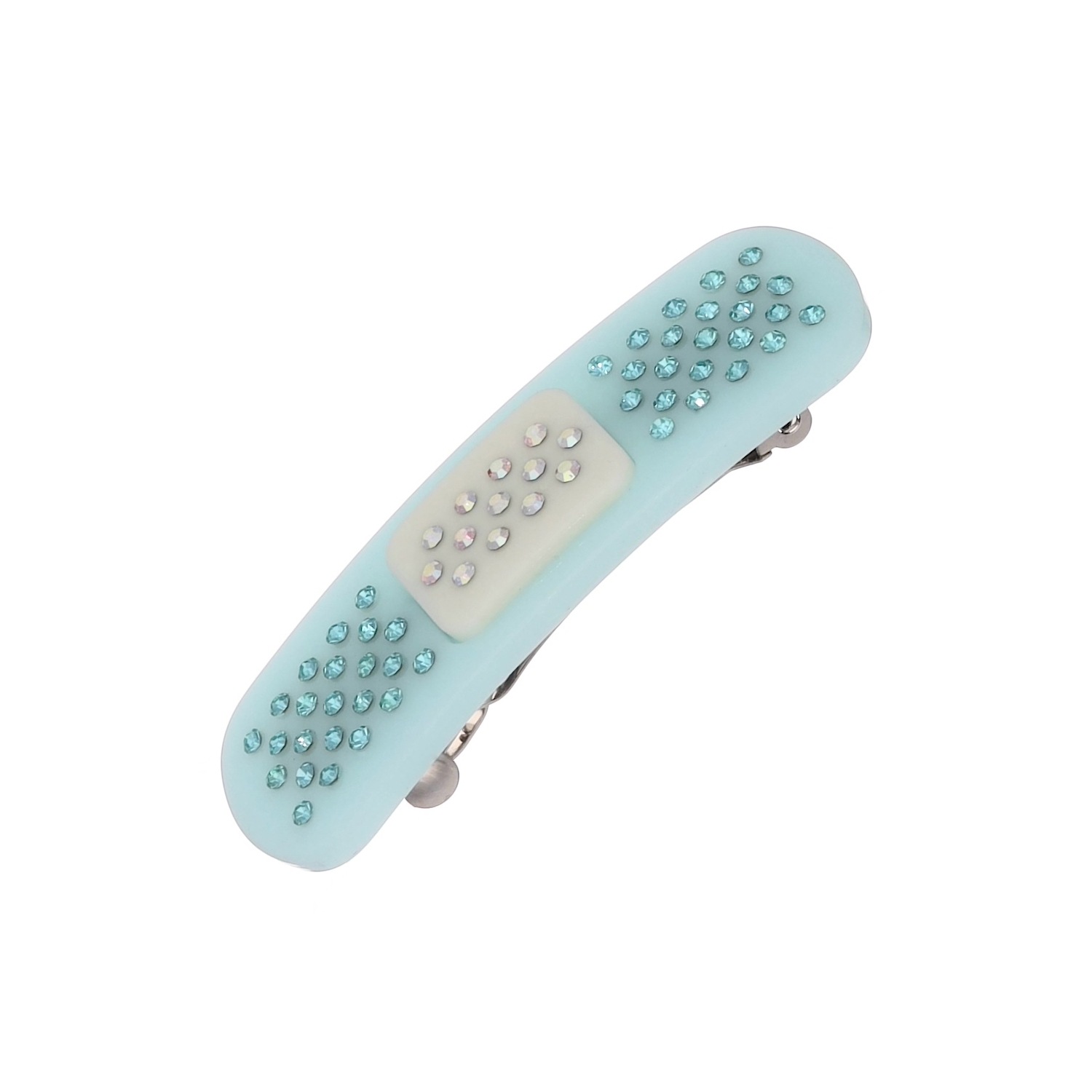 (baby blue) mini band aid hair clip 