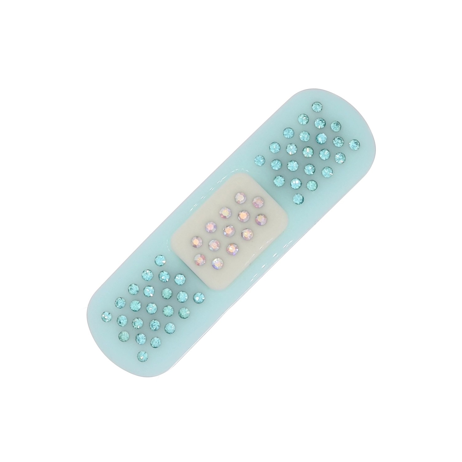 (baby blue) mini band aid hair clip 