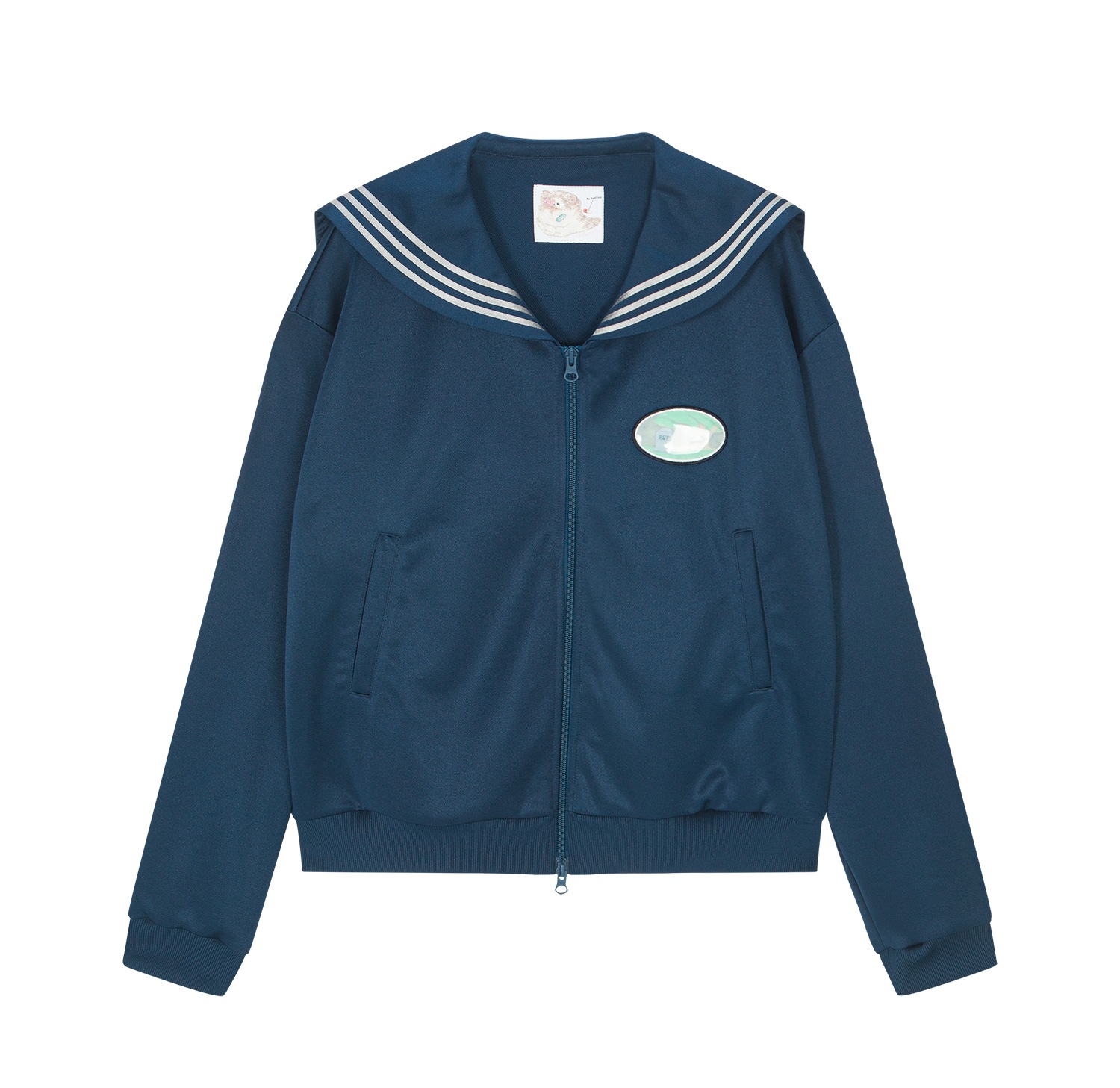 (navy) motka ambu sailor jersey jacket