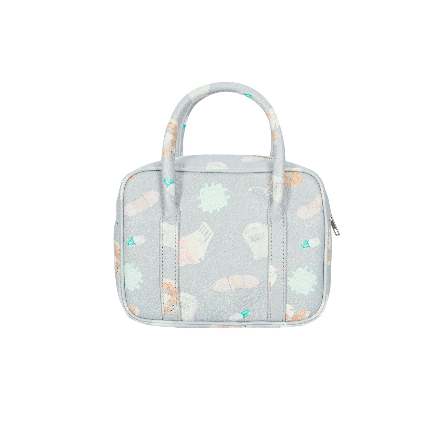 (gray yorkie band) motka ambu mini tote bag
