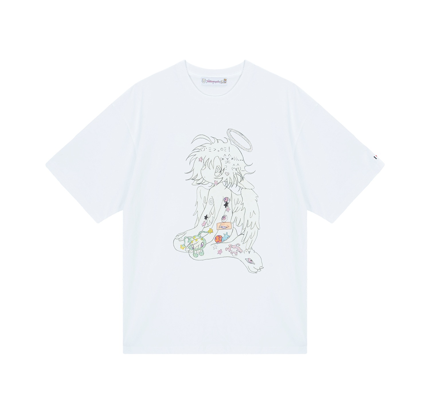 (2��) white oliwa angel twinkle T-shirt 