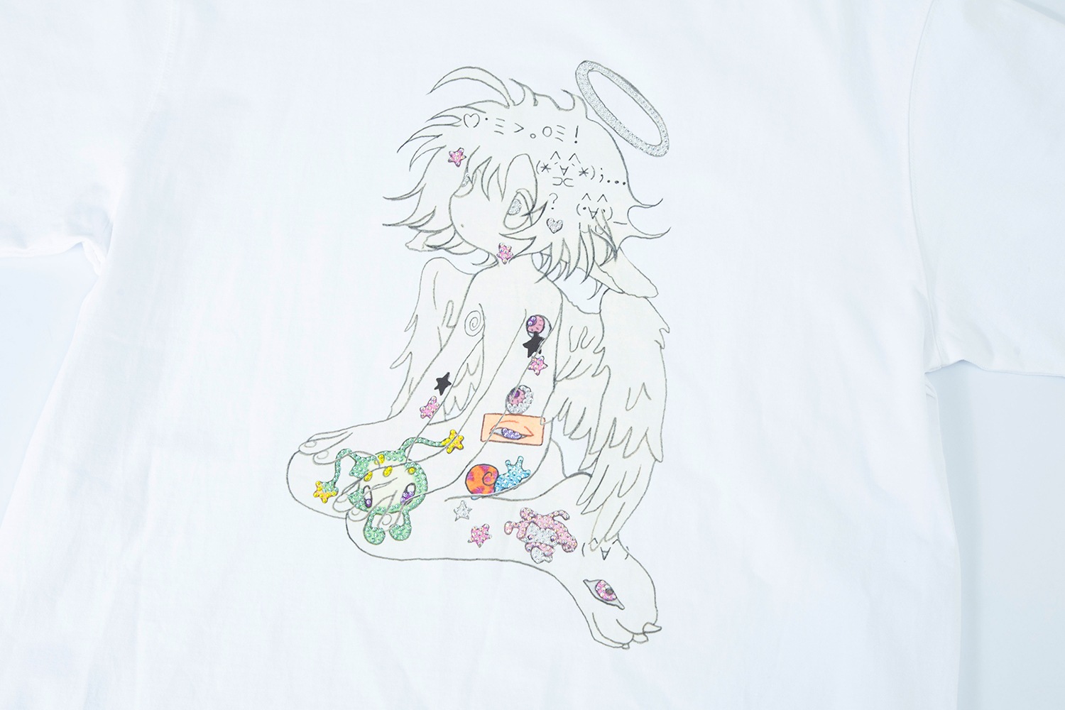 (2��) white oliwa angel twinkle T-shirt 