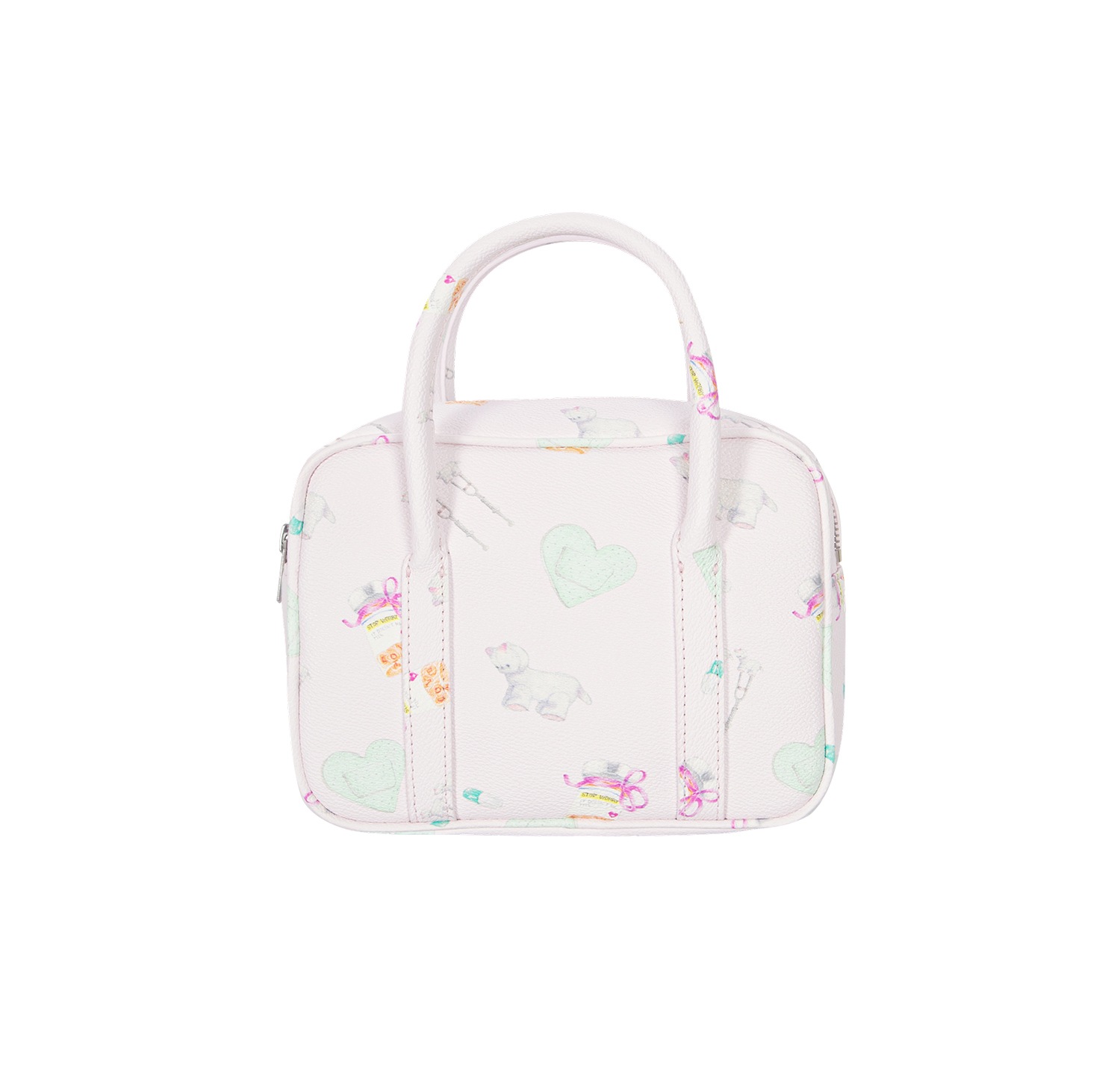 (pink heart band) motka ambu mini tote bag