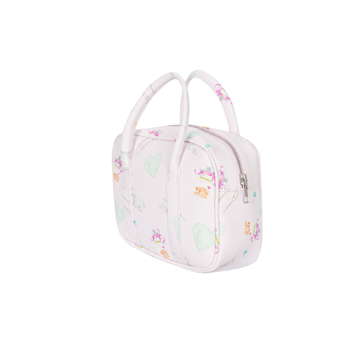 (pink heart band) motka ambu mini tote bag