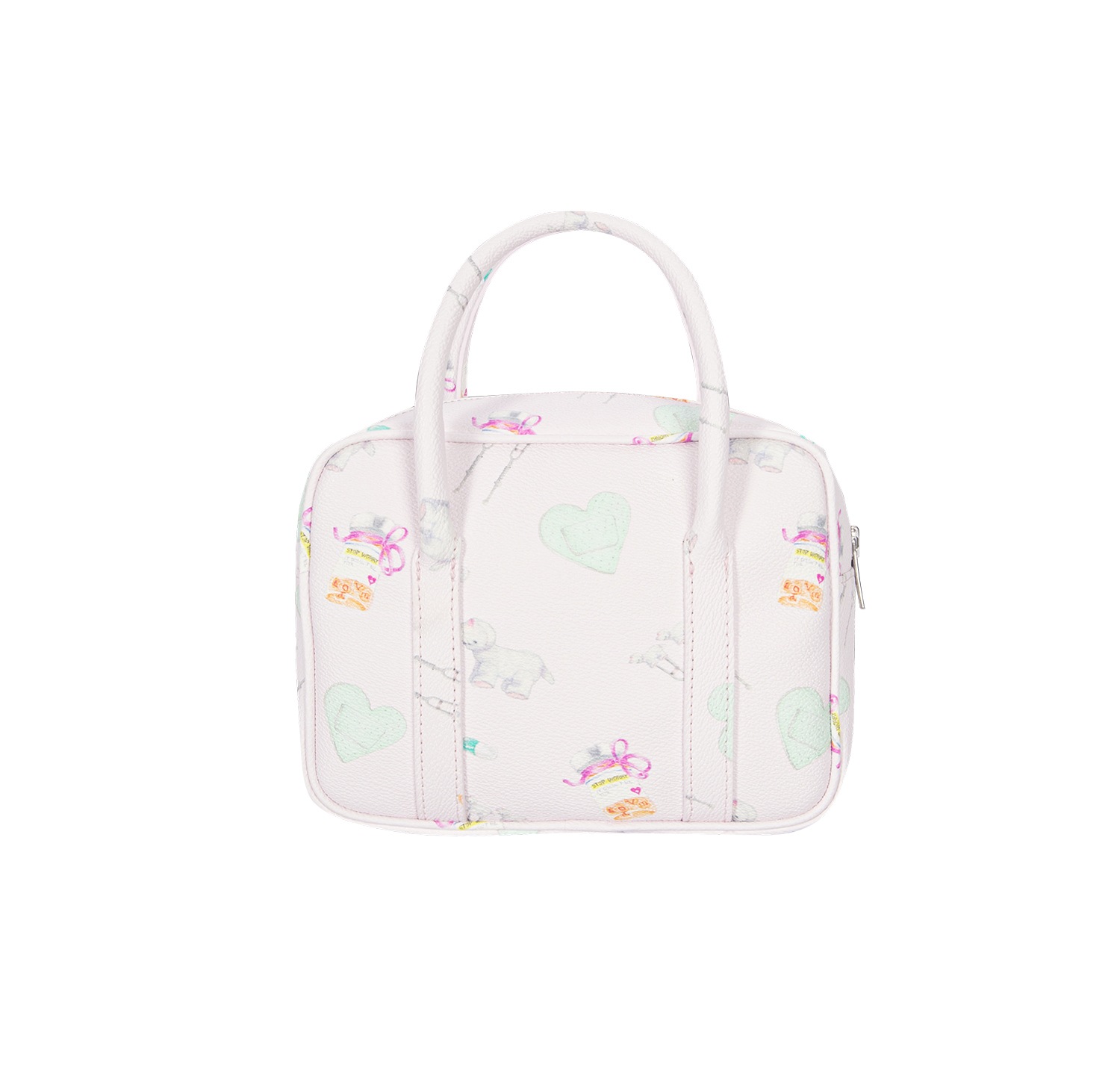 (pink heart band) motka ambu mini tote bag