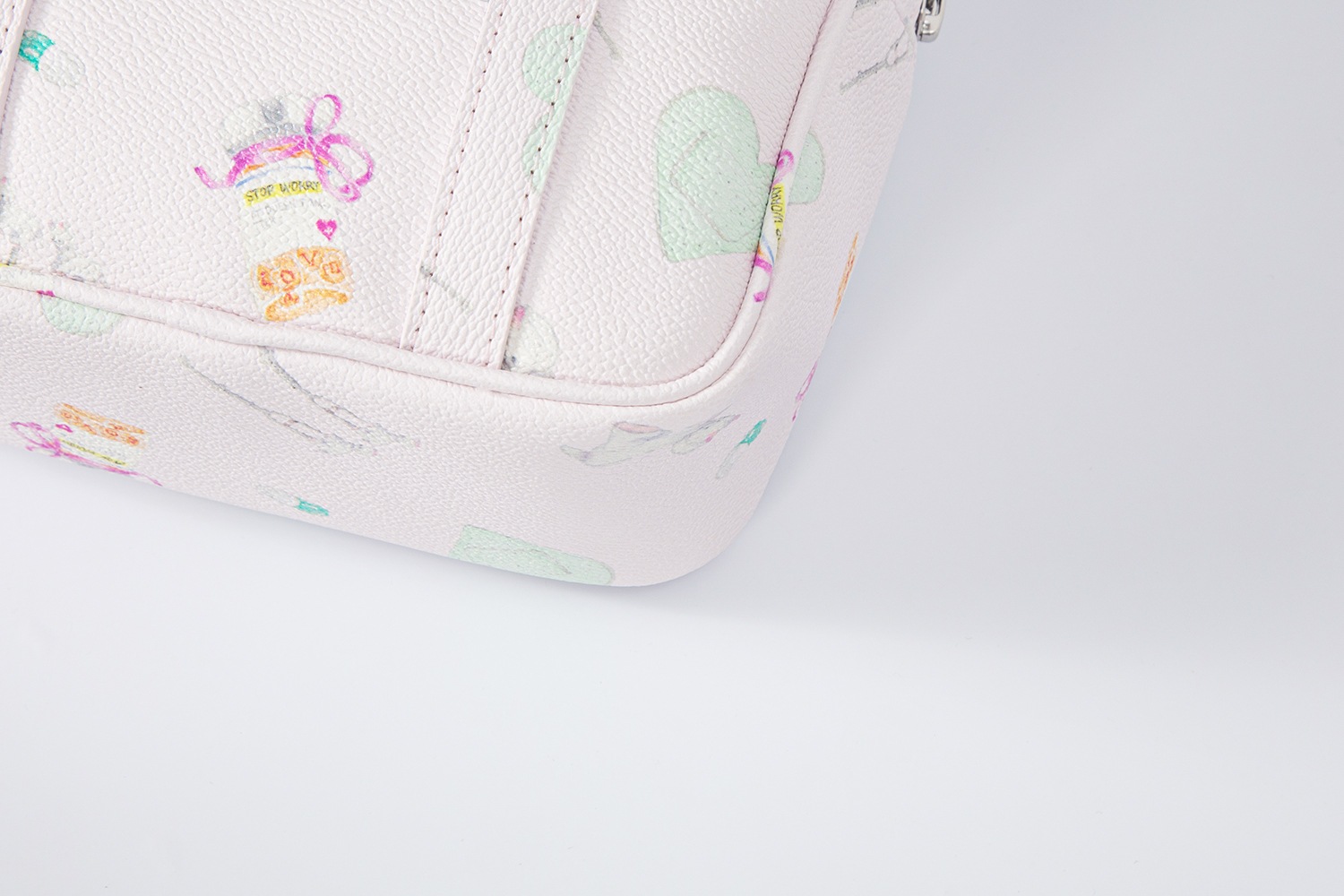 (pink heart band) motka ambu mini tote bag