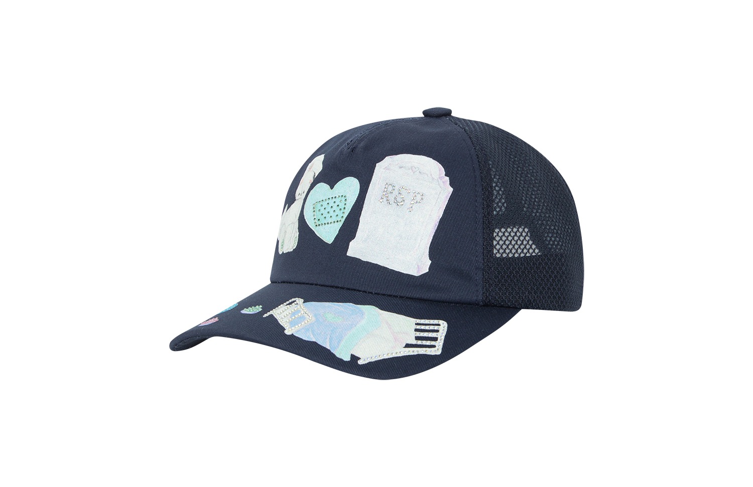 (navy) playing doctor mesh cap 