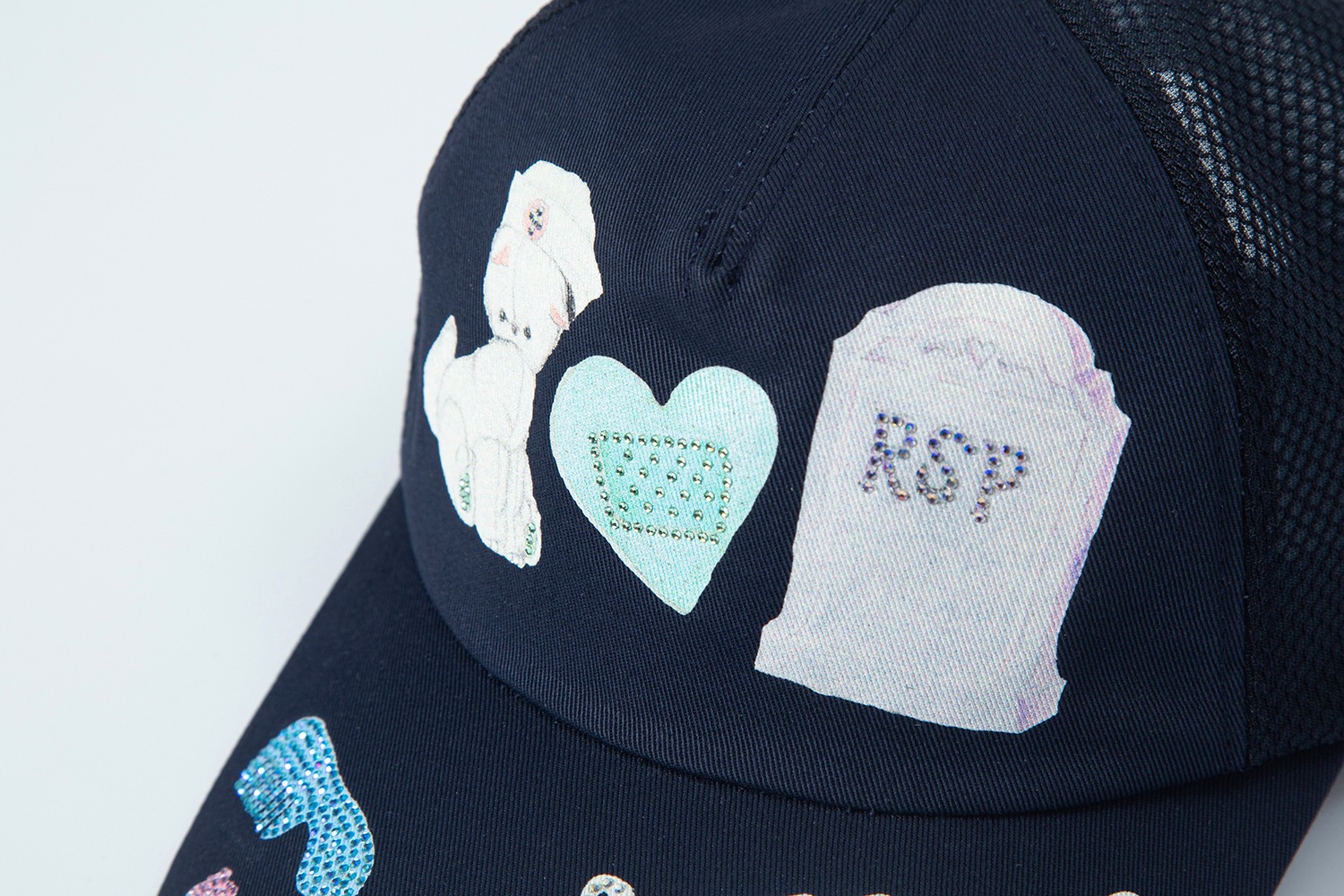 (navy) playing doctor mesh cap 
