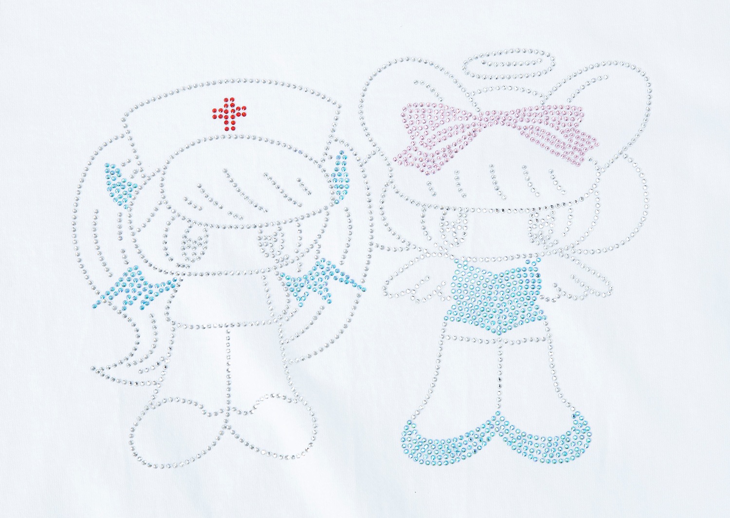 (2��) white oliwa angel nurse twinkle t-shirt 